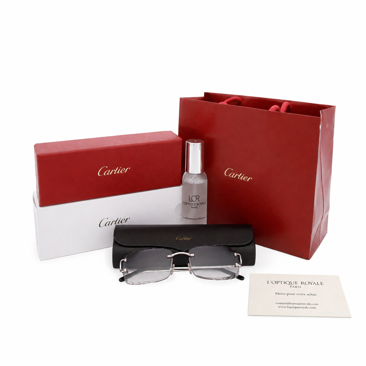 Lunettes et packaging L'Optique Royale
